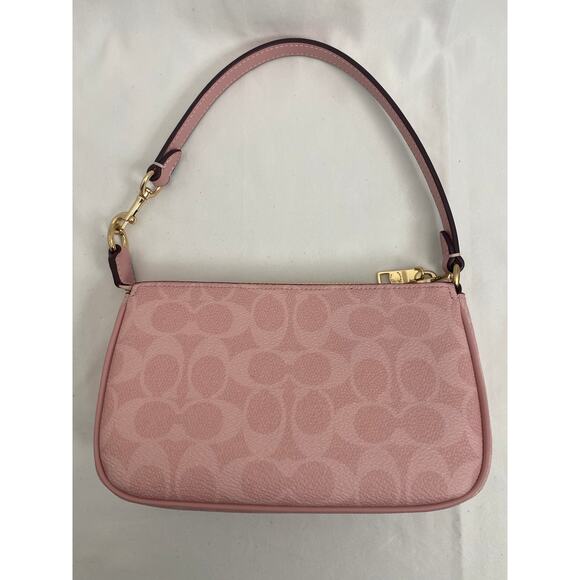 Coach CW426 Nolita 19 Powder Pink Signature Shoulder Bag - NWT - Picture 4 of 10